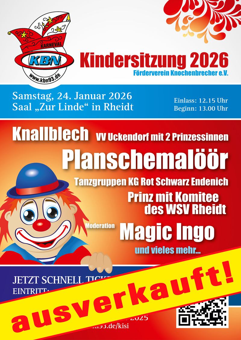 kindersitzung 2026 flyer